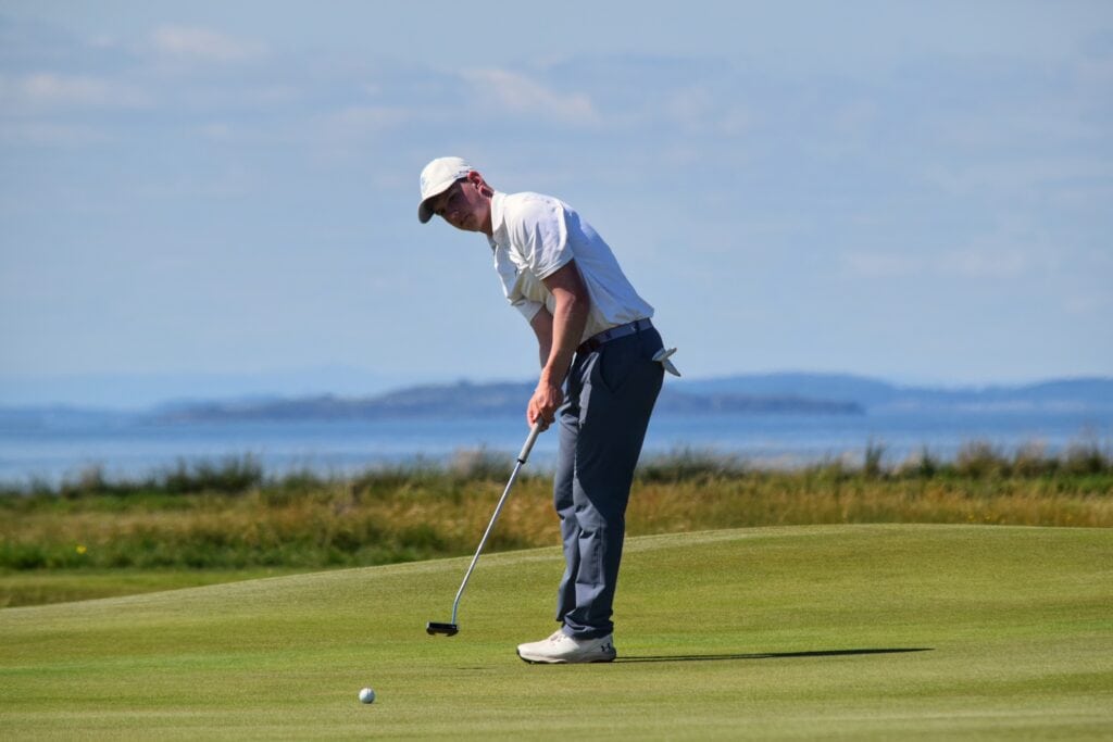 Archie Finnie in the Scottish Men's Amateur Final at Gullane